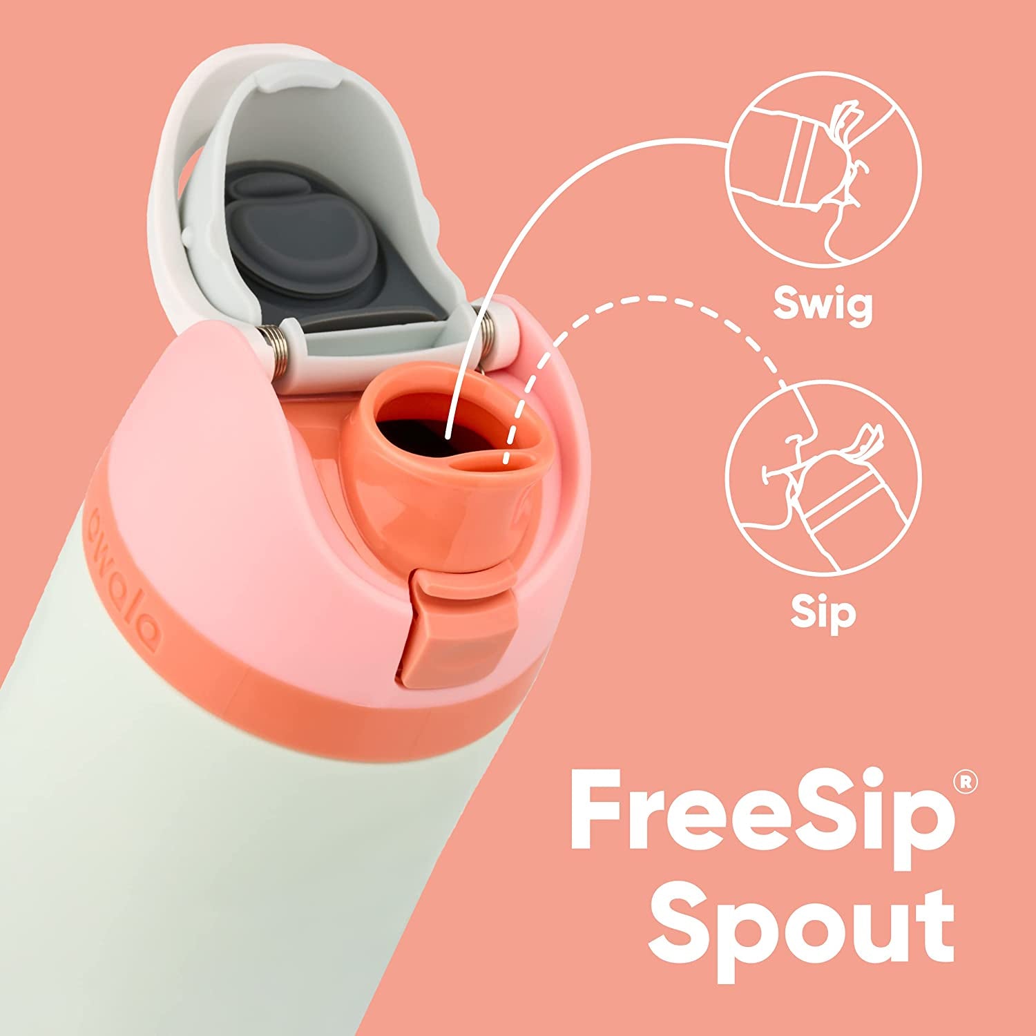 Owala 32oz Freesip Insulated Stainless Steel Water Bottle with Straw for Sports
